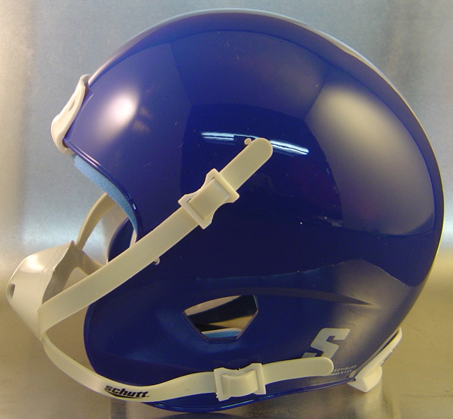 Kansas Blue Schutt XP Mini Football Helmet Shell